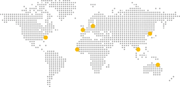 World Map Showing Global Reach